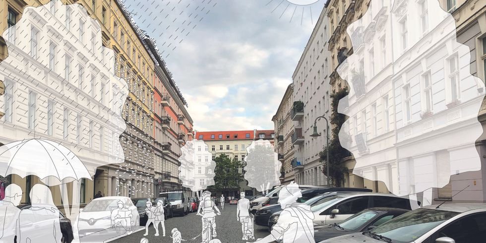 Anblick auf die Hagenauer Straße