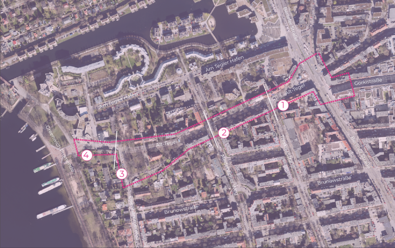 Luftbild von Alt-Tegel und Umgebung