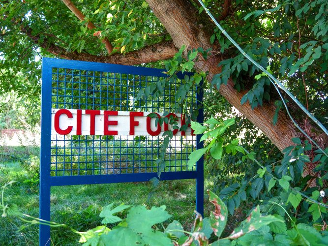 Cité Foch Eingangsschild