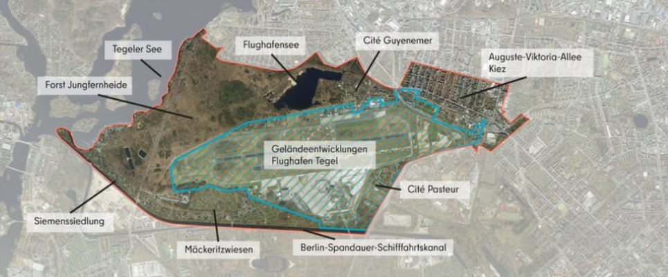 Plan Gebiet ISEK Flughafen TXL und Umgebung