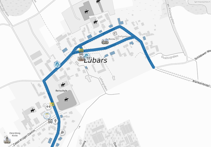 Karte der Straße "Alt-Lübars"