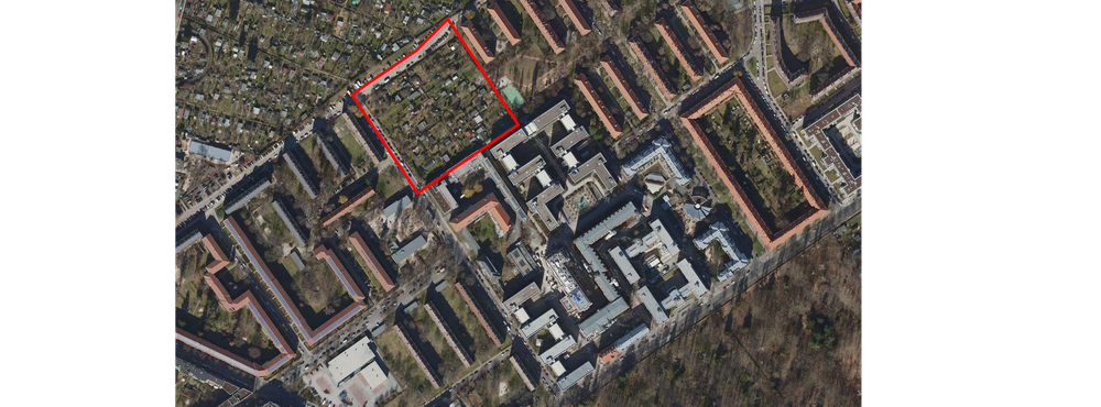 Luftbild des Planungsgebiets