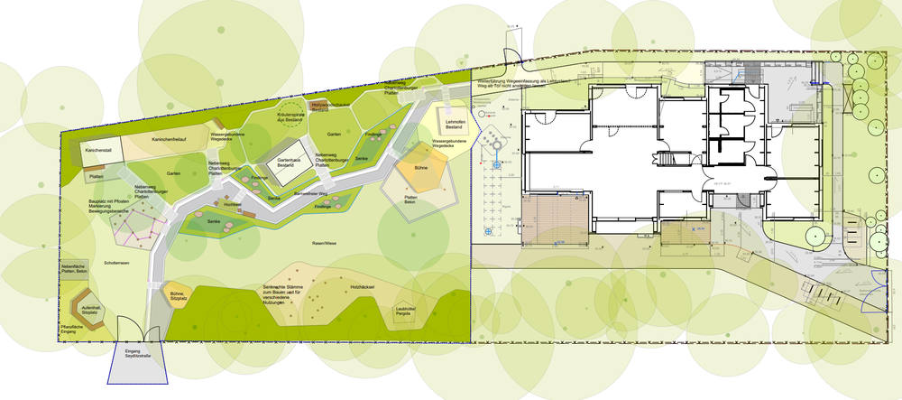 Planskizze Außenanlage