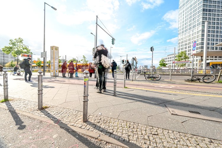 Blick auf die Invalidenstraße Richtung Europaplatz Nord