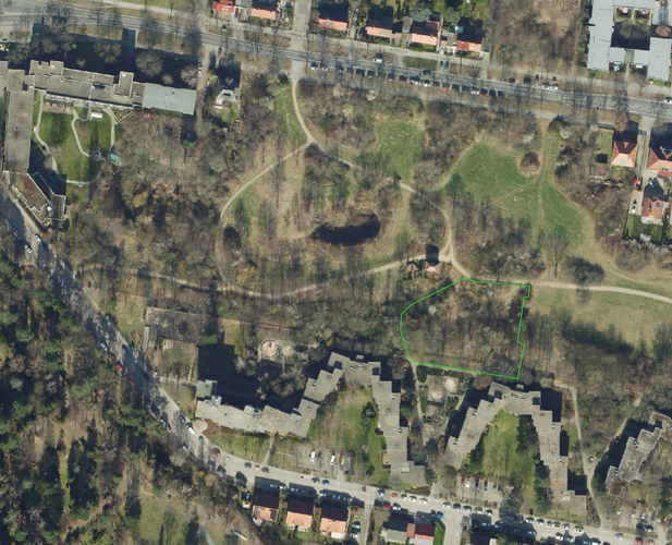 Satellitenbild des Geländes