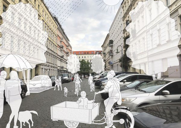 Blick auf die Hagenauer Straße