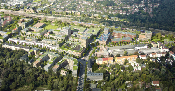 Visualisierung des städtebaulichen Testentwurfs