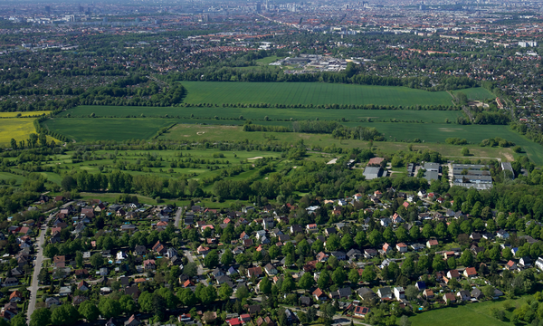Luftbild des Plangebiets