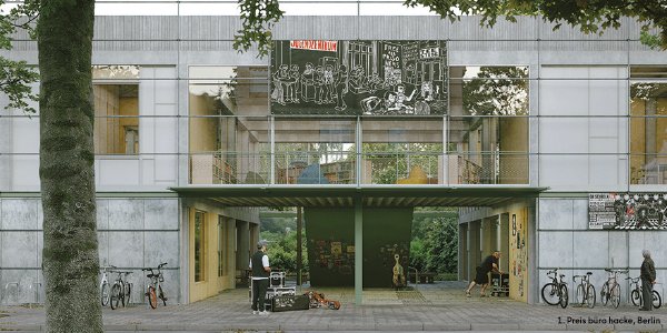 Gewinnerentwurf des Architekturwettbewerbs für das Haus der Jugend am Werner-Vos