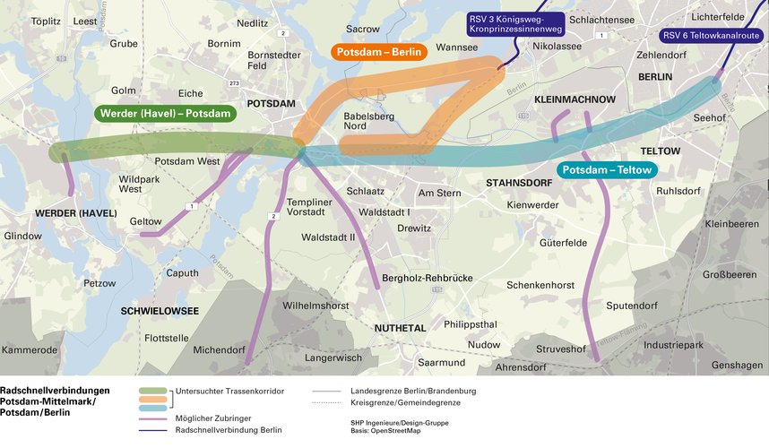 Mehr Informationen über Radschnellverbindung Potsdam-Mittelmark/Potsdam/Berlin