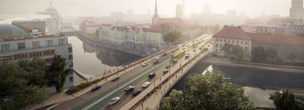 Mehr Informationen über Neugestaltung der Mühlendammbrücke in Berlin-Mitte