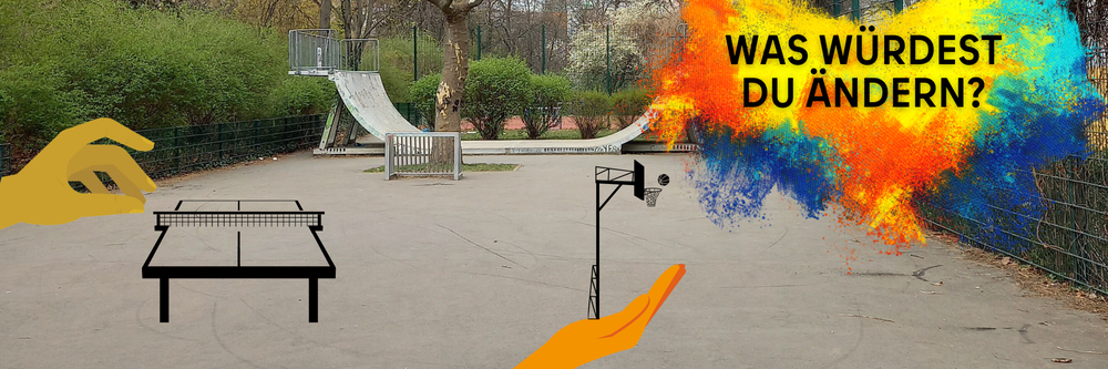 Mehr Informationen über Deine Ideen für die Lessinghöhe! Umgestaltung der Spiel- und Sportflächen an der Bornsdorfer Straße
