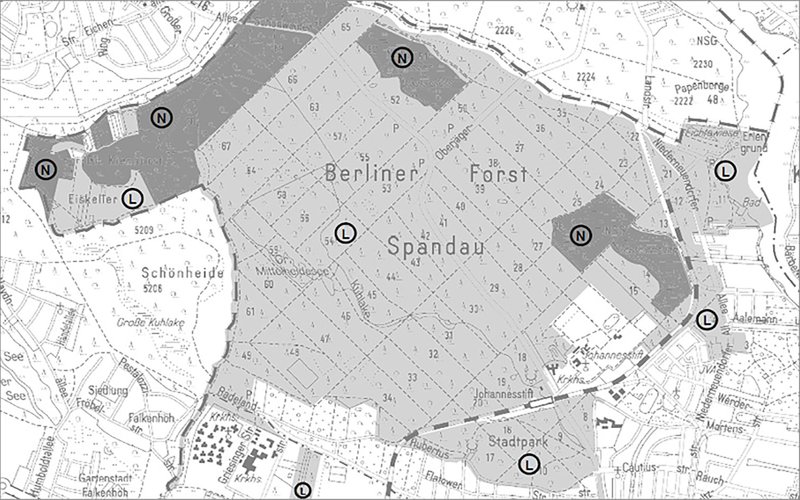 Mehr Informationen über LSG Spandauer Forst mit darin liegenden NSG
