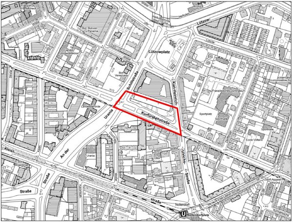Geltungsbereich Bebauungsplan 1-122