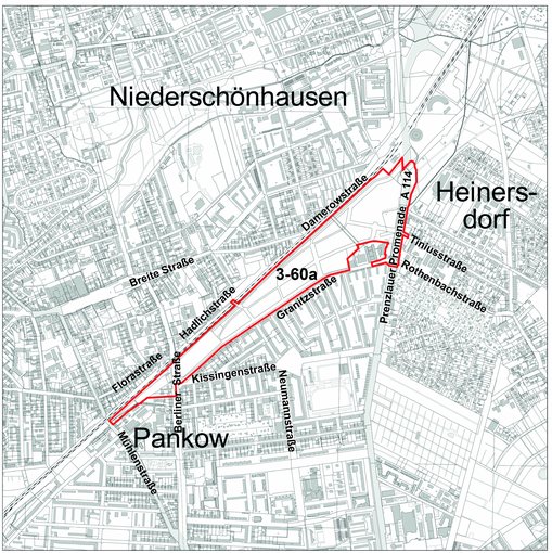 Geltungsbereich 3-60a Pankower Tor