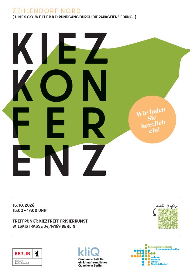 Kiezkonferenz 15.10.2026, Zehlendorf-Nord 15-17 Uhr