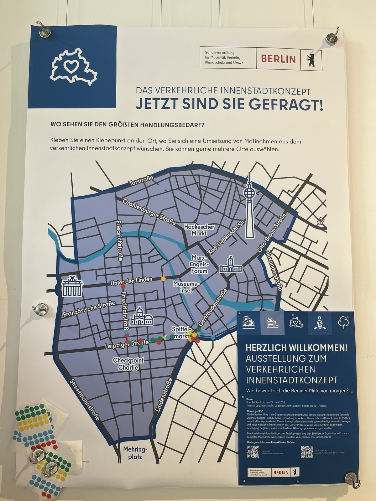 Foto: Beteiligungsplakat aus dem Kieztreff Leipziger Straße