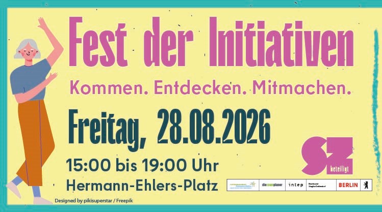 Grafik mit den Eckdaten des Festes: Freitag, 28.08.2026, 15 bis 19 Uhr