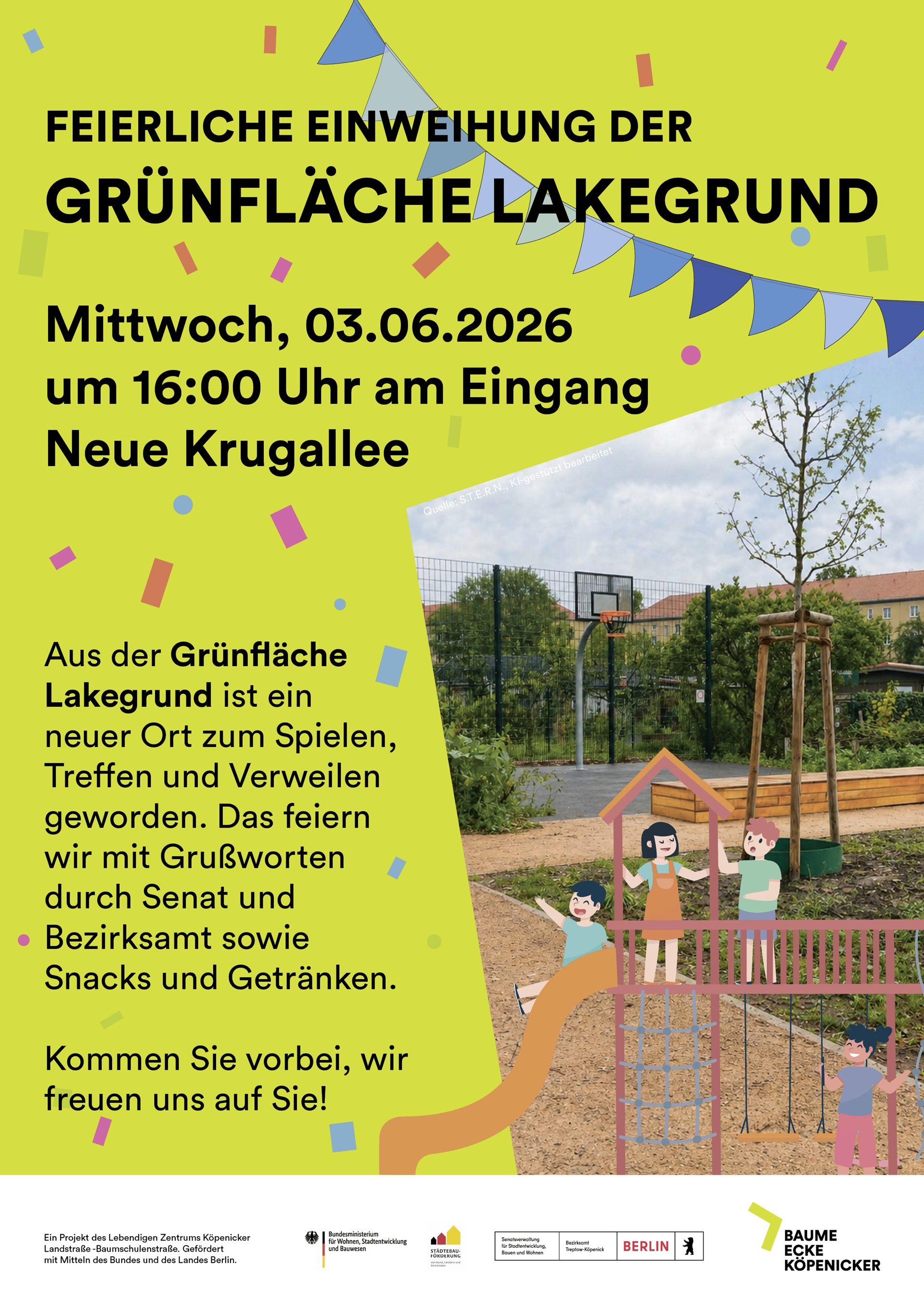 Einweihungsplakat