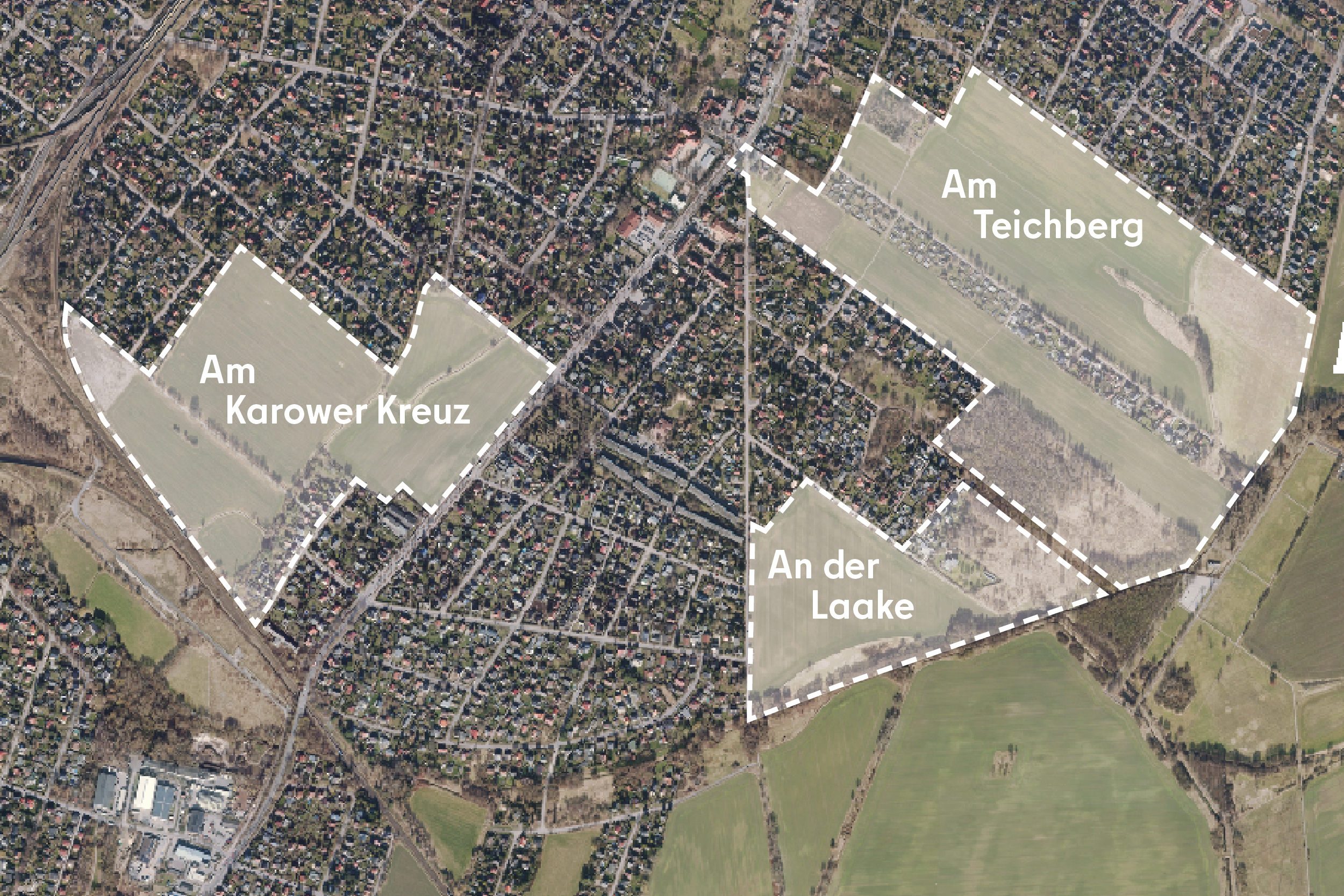 Teilgebiete des Projektverbund Karow Süd