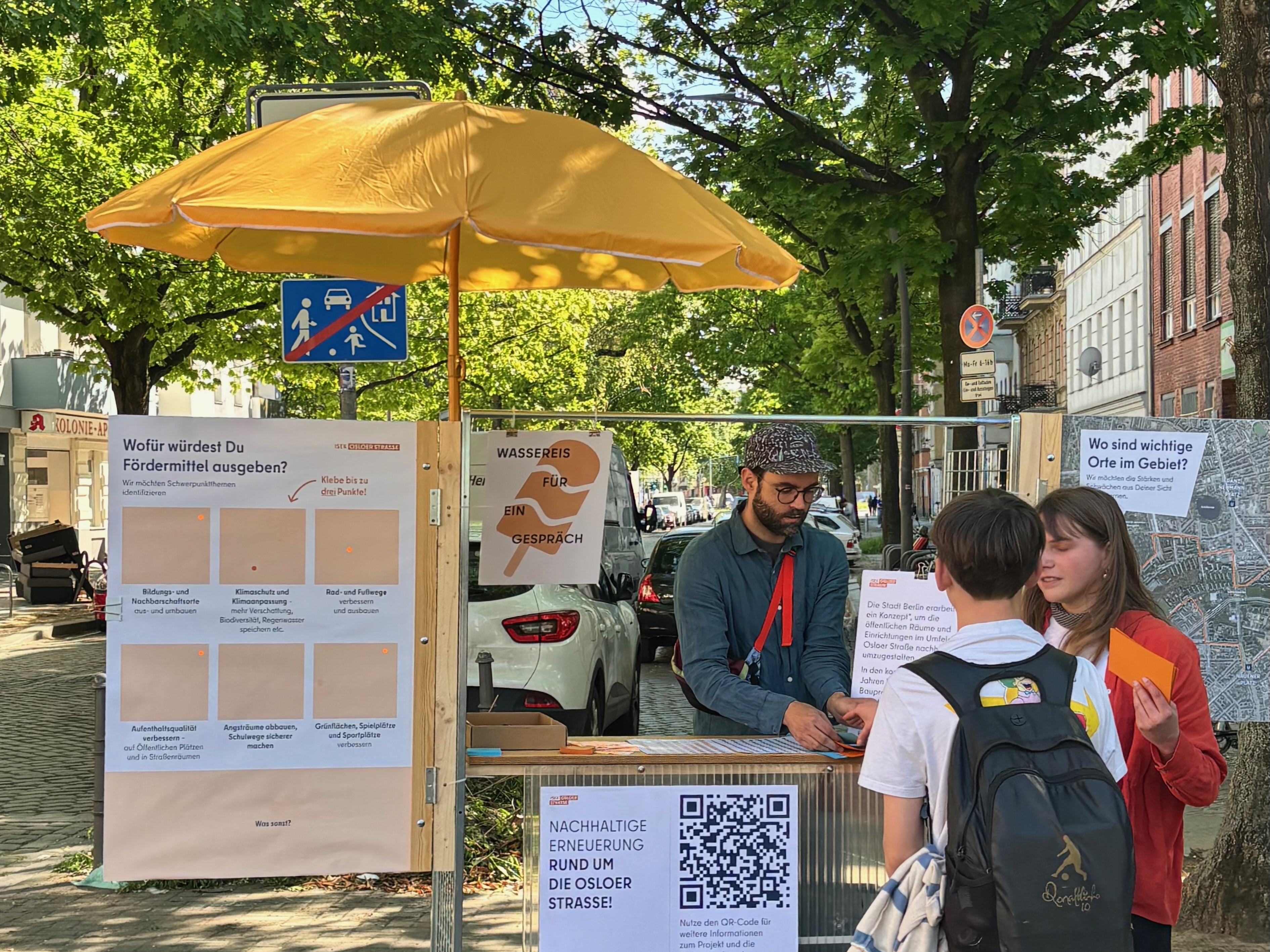 Mobile Beteiligungsstation Standort Spielplatz Koloniestraße